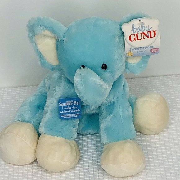 Baby Gund Sweetscoops Stompz Elephant Plush Sound